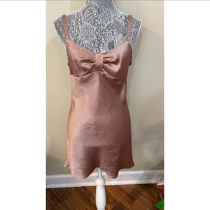victoria’s Secret womens pink satin cami night gown satin size s